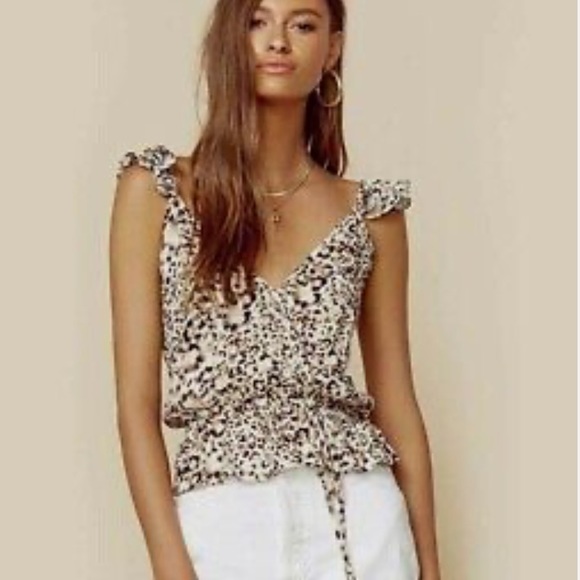 Blue Life Planet Blue Kaitlyn Top in Leopard Print - Picture 1 of 8